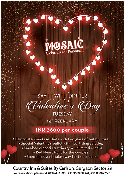 Valentine's Day — Say It With Dinner — Country Inn & Suites · Mosaic